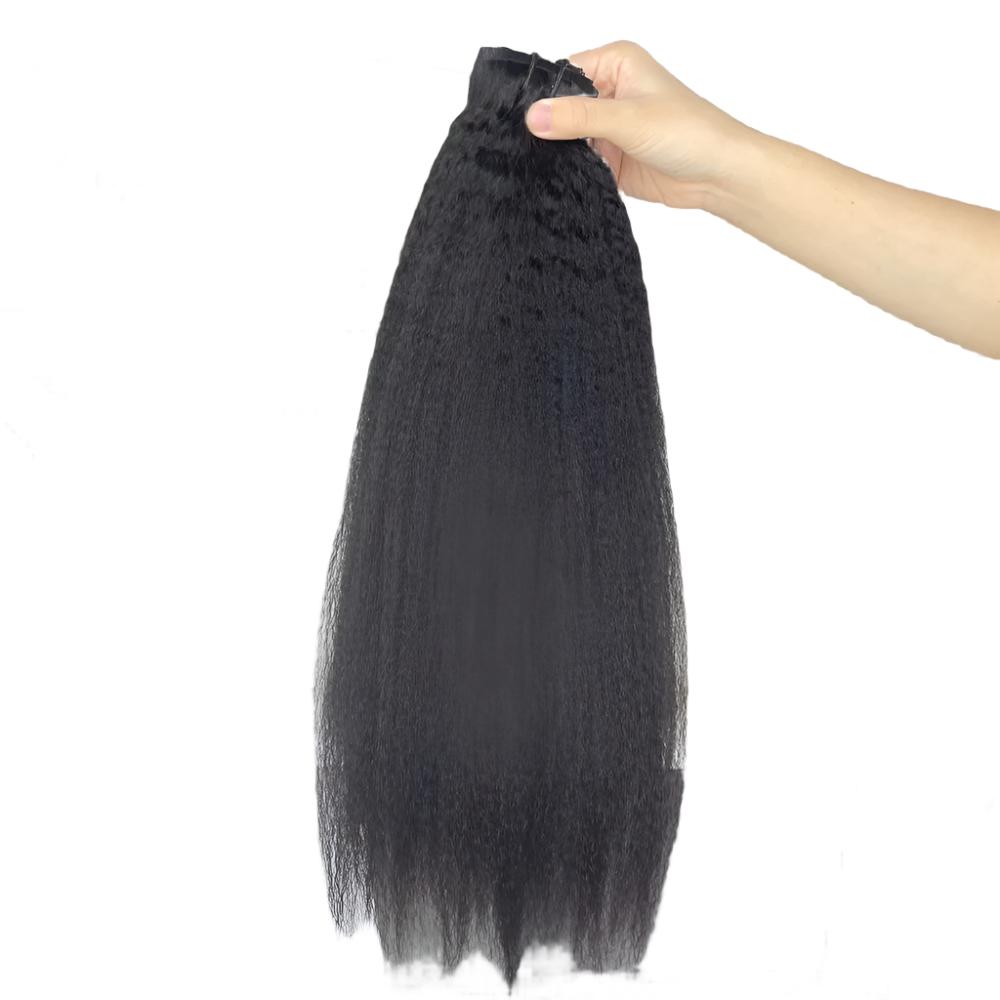 Burmese Virgin Seamless Clip-in Thicker Drawn