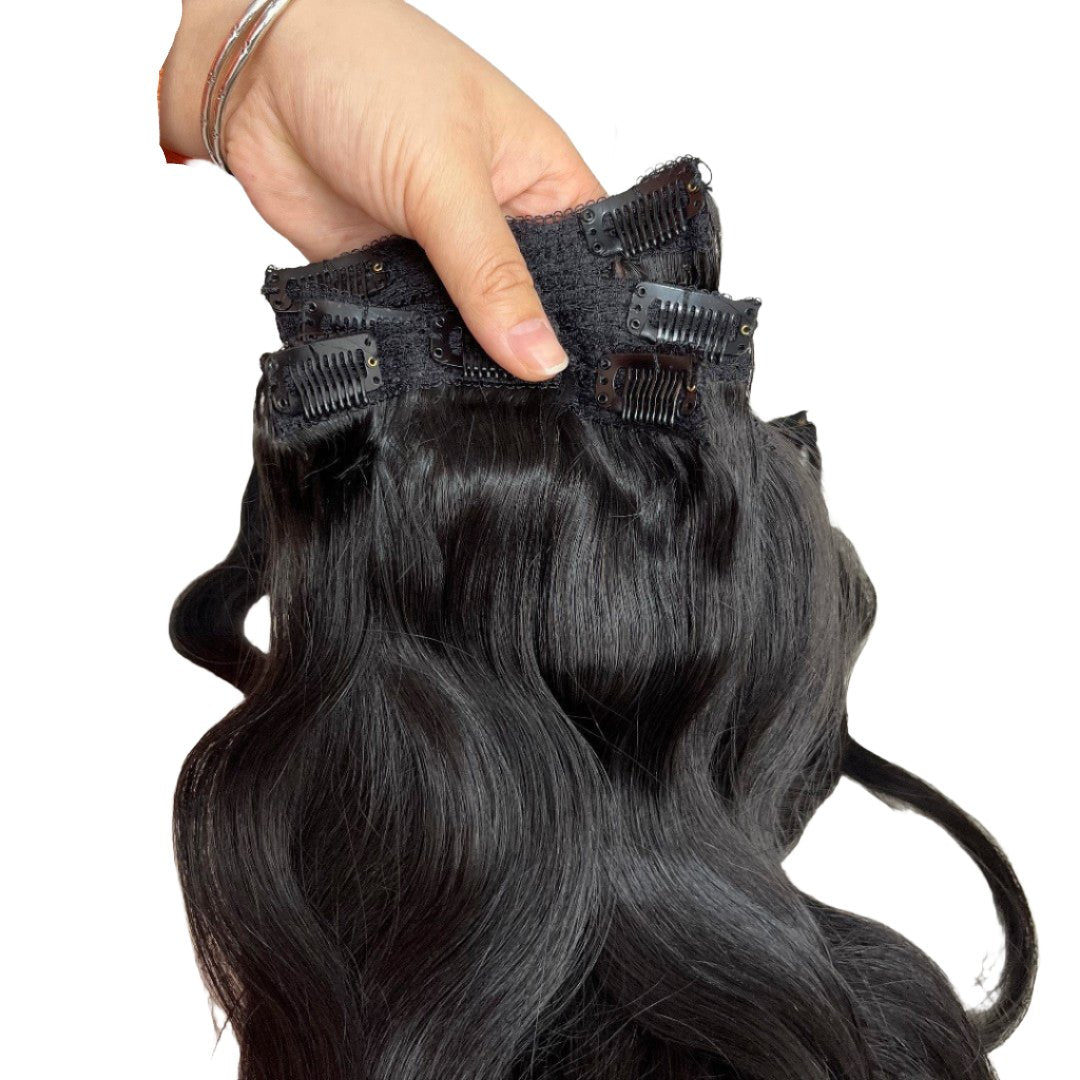 Cambodian Hair Weft Clip In Extensions