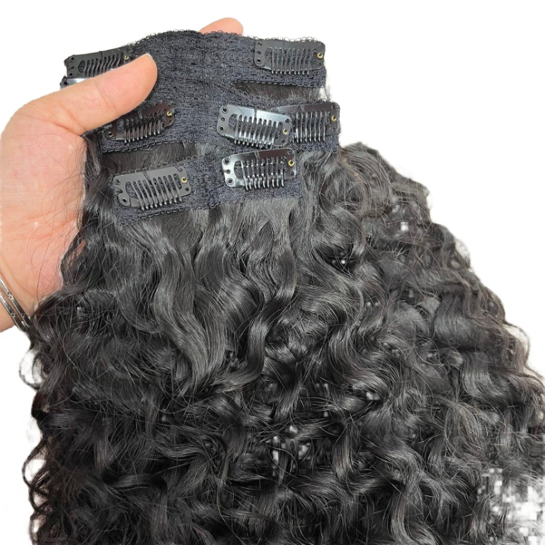 Seamless PU Clip In Hair Extensions