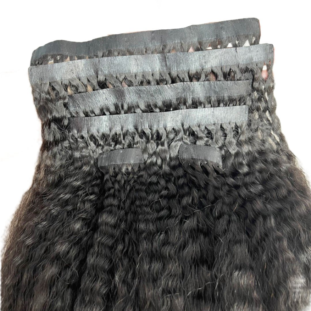 Seamless PU Clip In Hair Extensions