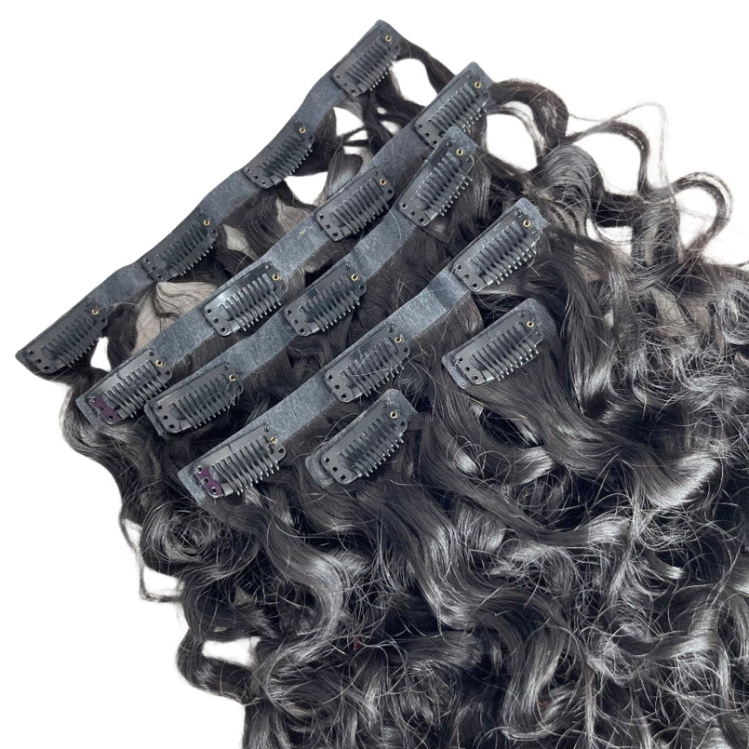 Seamless PU Clip In Hair Extensions